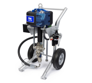 Pulvérisateur King 70:1, filtre intégré, chariot lourd, commandes pneumatiques, kit siphon, XTR-7, flexible de 15 m, flexible souple de 1,8 m
