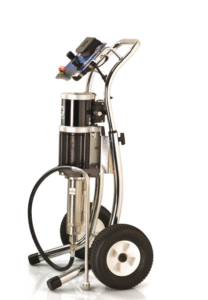 Kit airless Merkur 30:1, débit de fluide de 4,5 l/min (1,2 gpm), montage sur chariot, pistolet XTR-5, commandes d’air de la pompe, tuyau de fluide pour pistolet, filtre à fluide